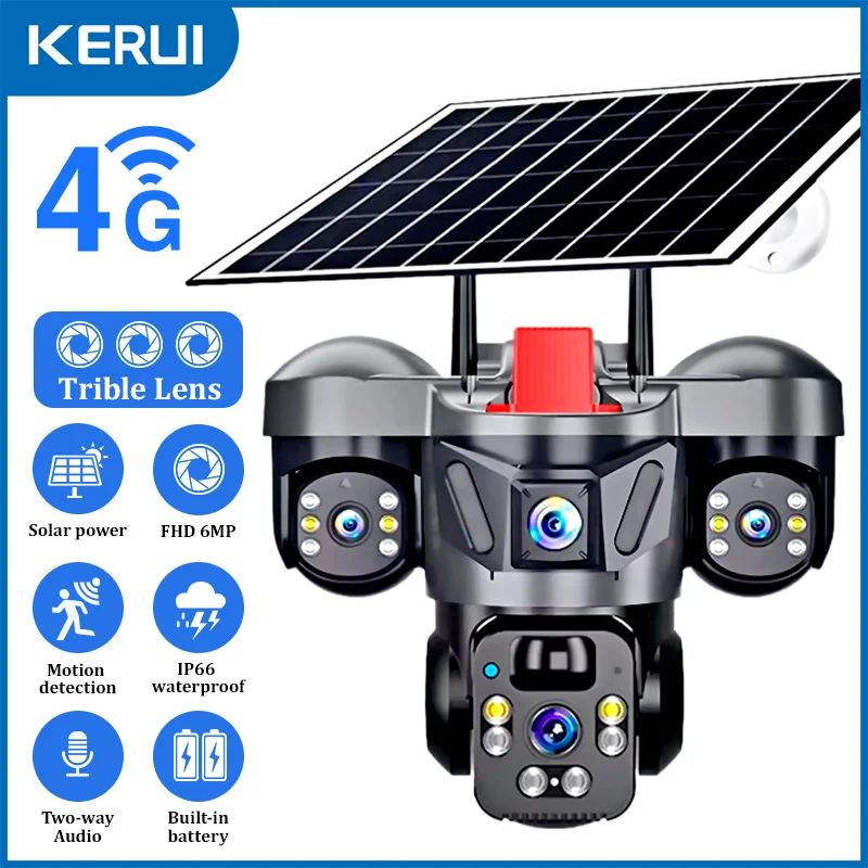 Home Security Video - KERUI V380 Pro Outdoor PTZ 6MP