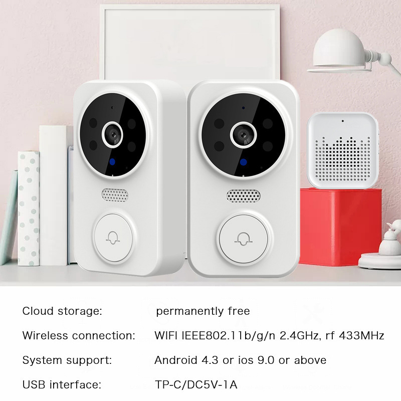 Tuya WIFI Doorbell Smart Home  - Home Security Video recension och pris