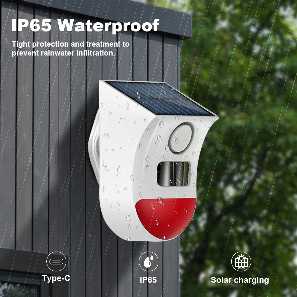 Tuya Zigbee Solar Siren Alarm  - Sim Gsm Alarm recension och pris