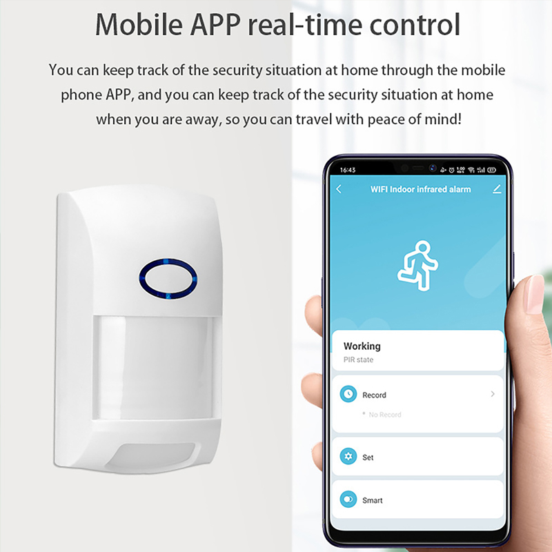 Smart Tuya PIR Motion Sensor W - Sim Gsm Alarm recension och pris
