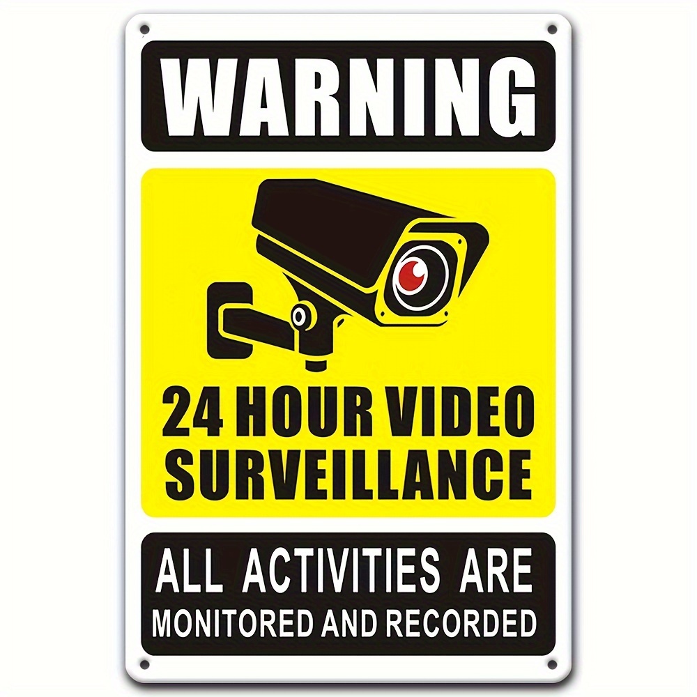 24/7 Video Surveillance Warnin - Home Security Video recension och pris