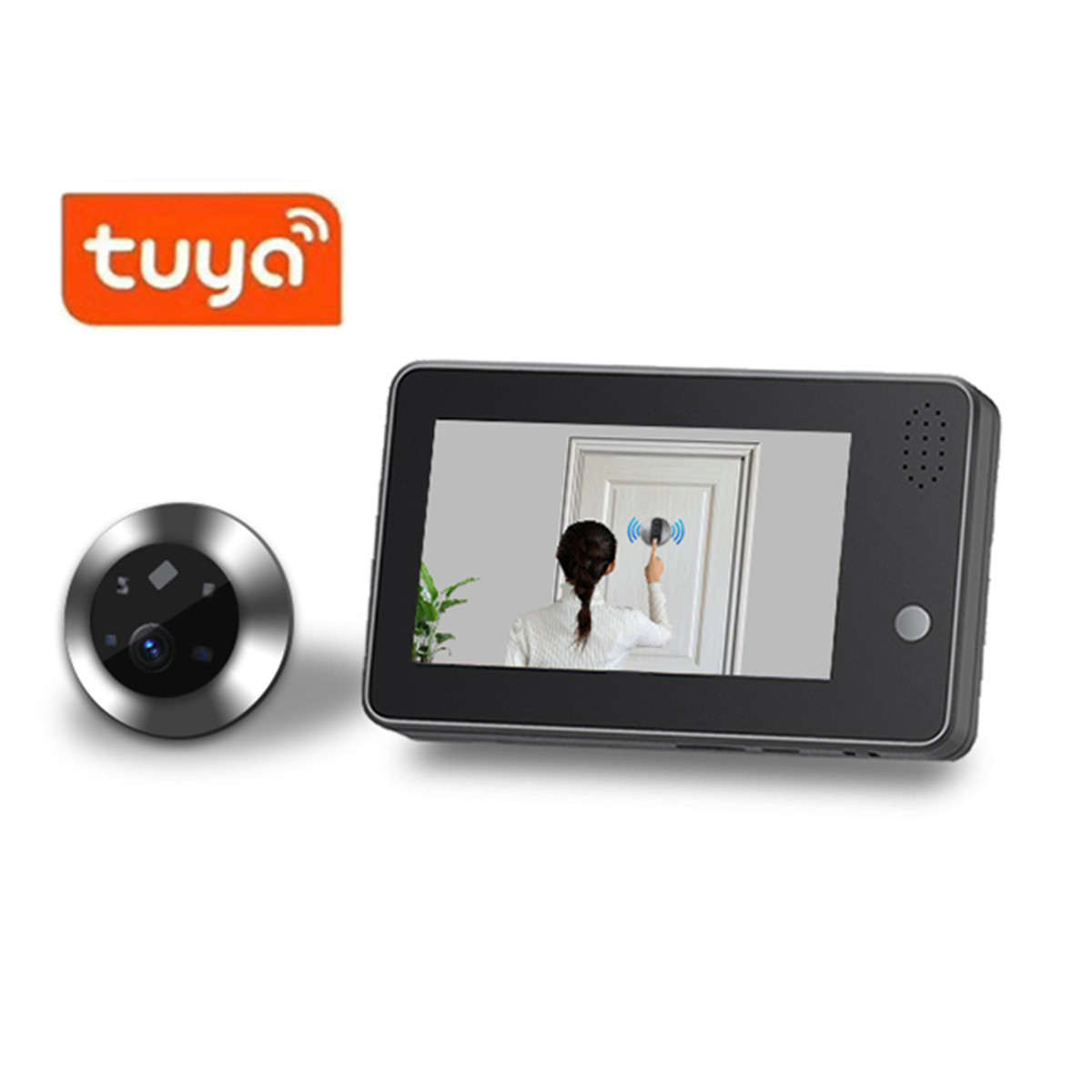 4.3inch Tuya Smartlife WiFi Do - Home Security Video recension och pris