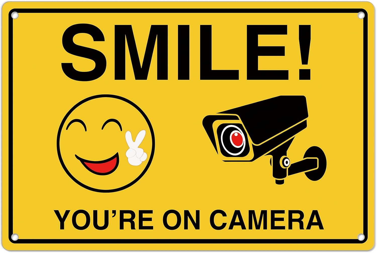 Smile Youre On Camera Signs ;  - Home Security Video recension och pris