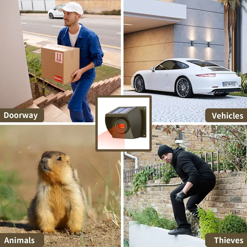 Outdoor Solar - Powered Wirele - Home Security System recension och pris