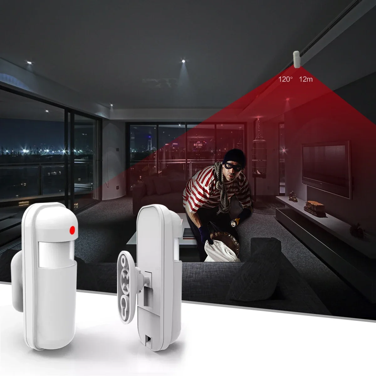 433MHz Motion Sensor Wireless  - Sim Gsm Alarm recension och pris