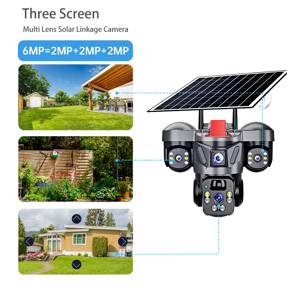KERUI Outdoor PTZ 6MP 4G SIM W - Home Security Video recension och pris